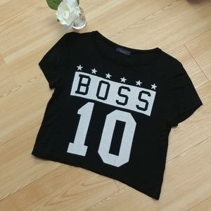 🖤Boss 10 Crop Top